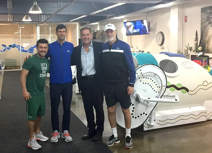 Djokovic đem buồng thở oxy đến Mỹ Mở rộng 2019
